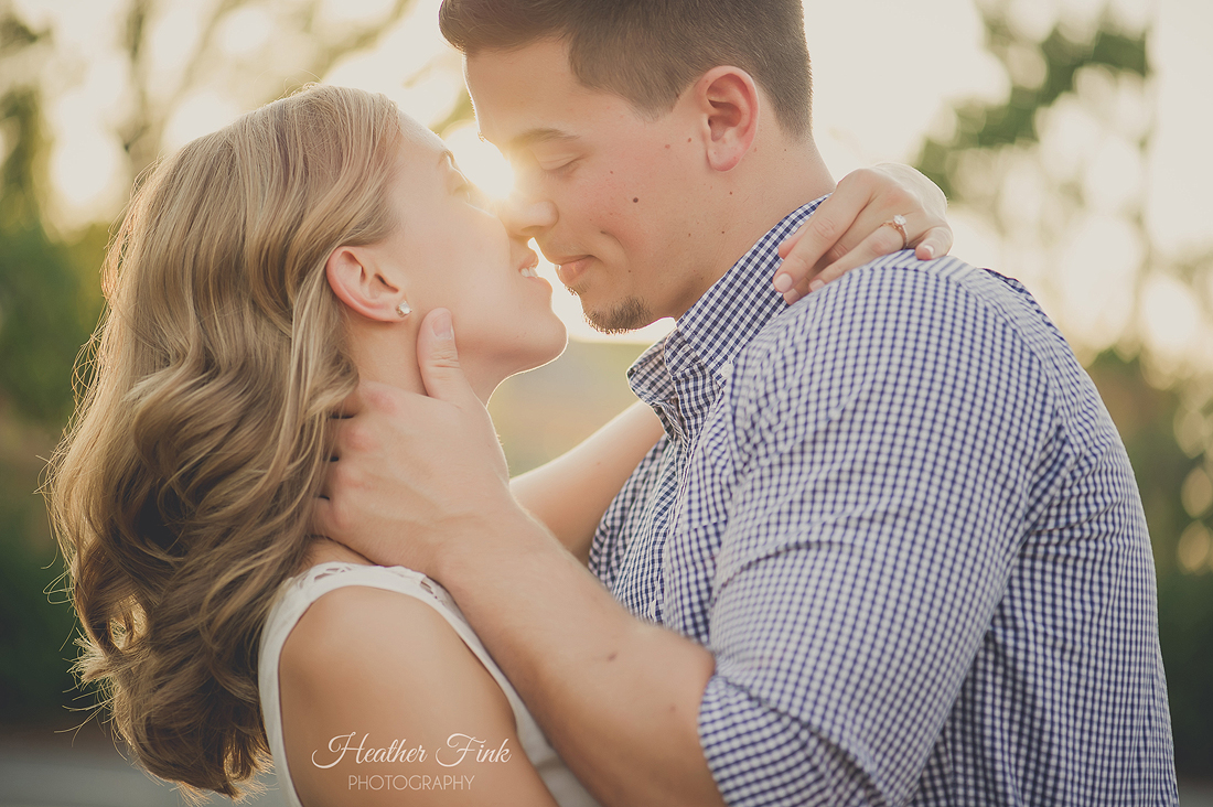 cgarlotte nc engagement session at golden hour